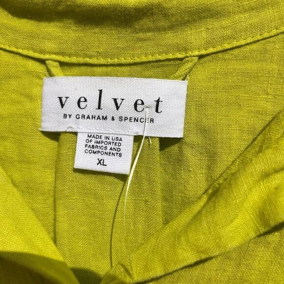 Anthropologie Velvet by Graham and Spencer Linen Shirt Dress NWT - Picture 12 of 13